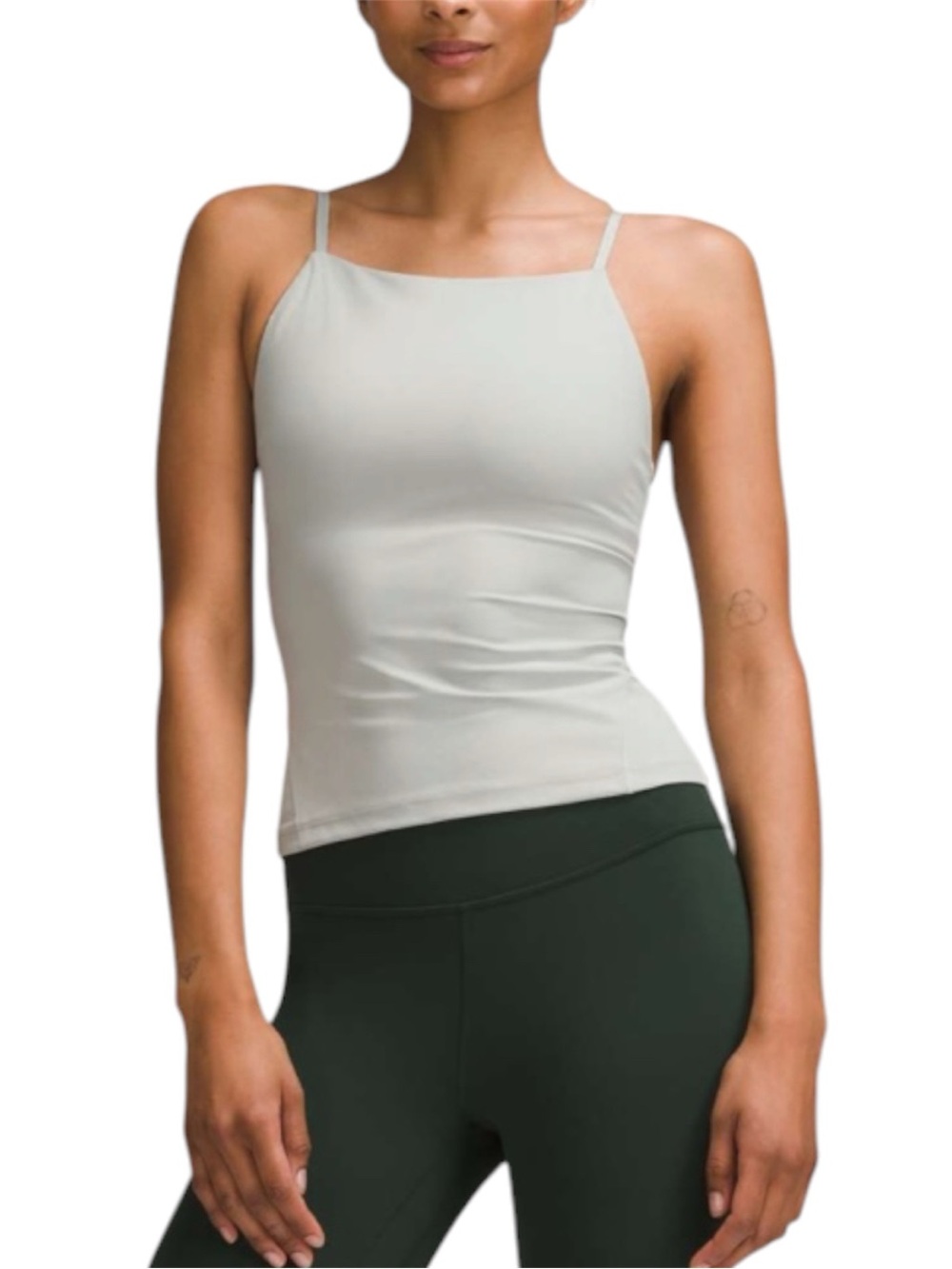 Lululemon Align High-Neck Cami Tank Top *Light Support, A/B Cup Jade Grey Size 6